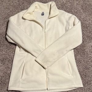 Old Navy Women's Ivory Fleece Jacket